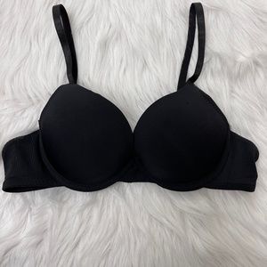 Tomas Marshal Black Bra Wire Push-up Women Size 34A
